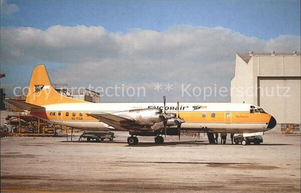 Flugzeuge Zivil Falconair Lockheed L-188C Electra SE-FG