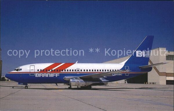 Flugzeuge Zivil Braniff Reebock cs N459AC Boeing 737-22