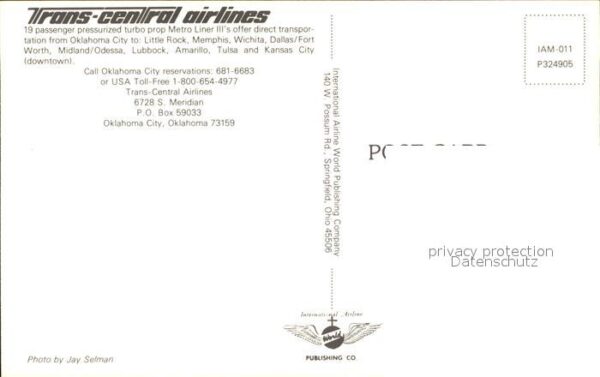 Flugzeuge Zivil Trans-Central Airlines N1014D – Bild 2