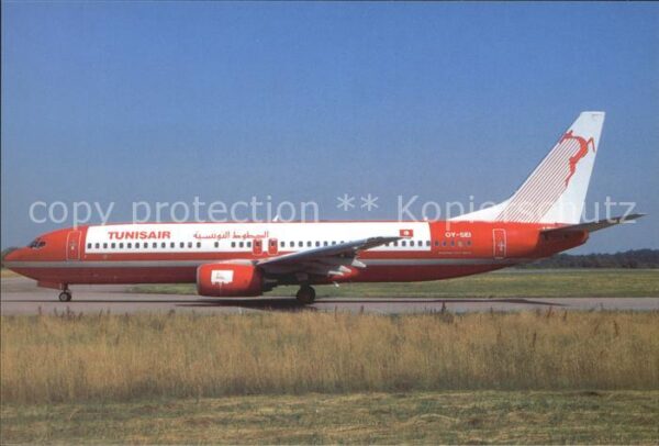 Flugzeuge Zivil Tunis Air B-737-800 OY-SEI c/n 29445