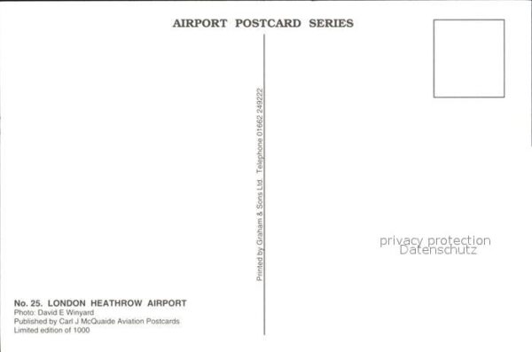 Flughafen Airport Aeroporto London Heathrow Airport – Bild 2