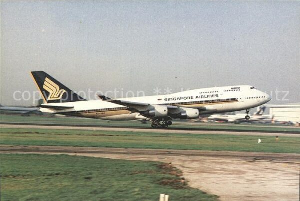 Flugzeuge Zivil Singapore Airlines B747-412 9V-SMC C/N