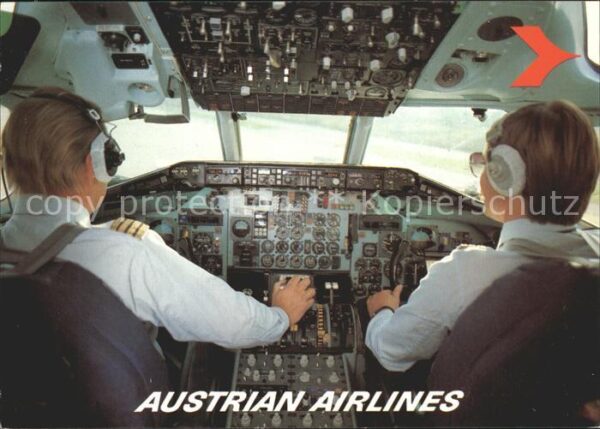 Flugzeuge Zivil Austrian Airlines MD-81 Cockpit