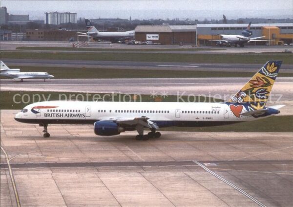 Flugzeuge Zivil British Airways Flower Field Boeing 757