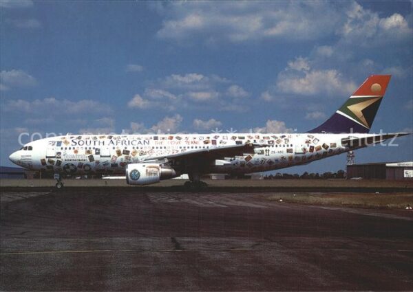 Flugzeuge Zivil South African Valentine col. Airbus 300