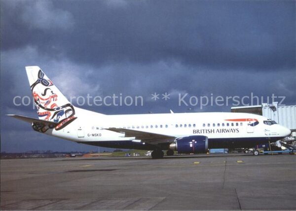 Flugzeuge Zivil British Airways Whale Rider col. Boeing