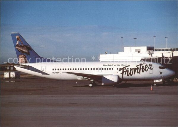 Flugzeuge Zivil Frontier Pelikan col. Boeing 737-36Q N3