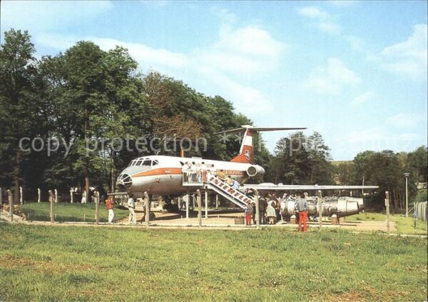 Flugzeuge Zivil TU 134 Interflug Bernsdorf