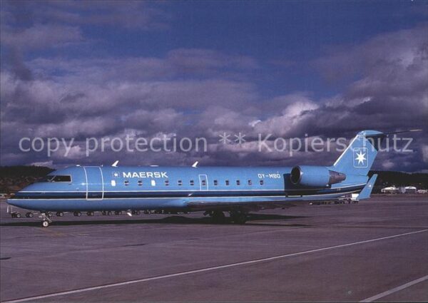 Flugzeuge Zivil Maersk Canadair RJ200LR OY-MBO c/n 7226