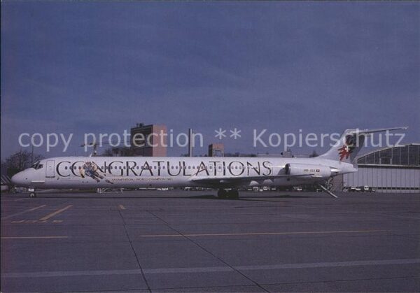 Flugzeuge Zivil Crossair Congratulations Anja Pärson Mc
