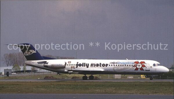 Flugzeuge Zivil Alpi Easgles Jolly Motor Fokker 100 I-E