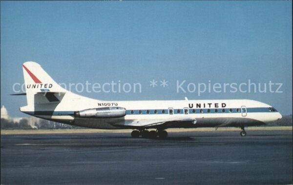 Flugzeuge Zivil United Airlines Sud Aviation Caravelle