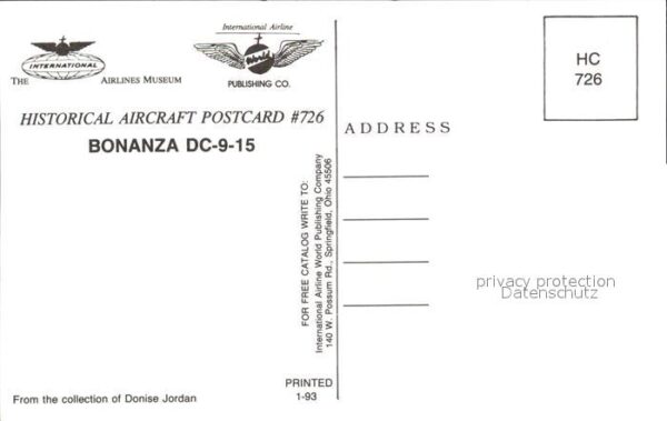 Flugzeuge Zivil Bonanza DC-9-15 – Bild 2