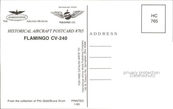 Flugzeuge Zivil Flamingo CV-240 – Bild 2