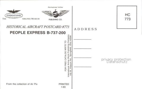Flugzeuge Zivil People Express B-737-200 – Bild 2