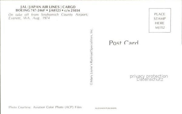 Flugzeuge Zivil JAL Japan Air Lines Cargo Boeing 747-24 – Bild 2