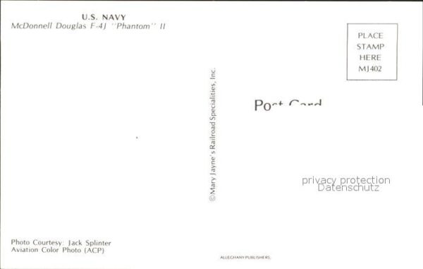 Flugzeuge Militaria U.S. Navy McDonnell Douglas F-4J Phanto – Bild 2