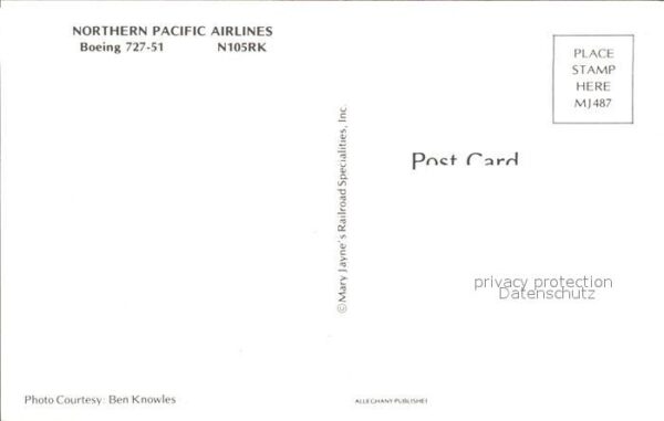 Flugzeuge Zivil Northern Pacific Airlines Boeing 727-51 – Bild 2