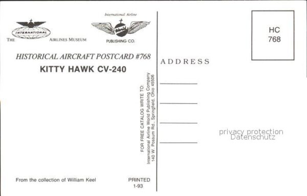 Flugzeuge Zivil Kitty Hawk CV-240 – Bild 2