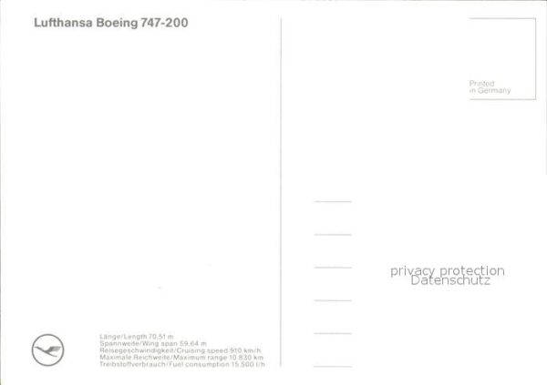Lufthansa Boeing 747-200 – Bild 2