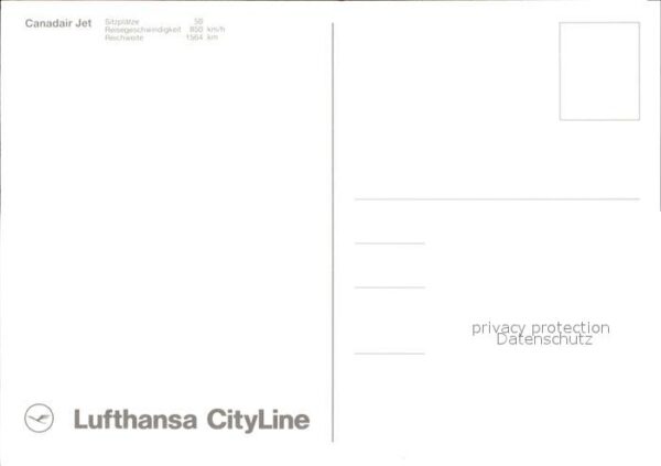 Lufthansa CityLine Canadair Jet – Bild 2