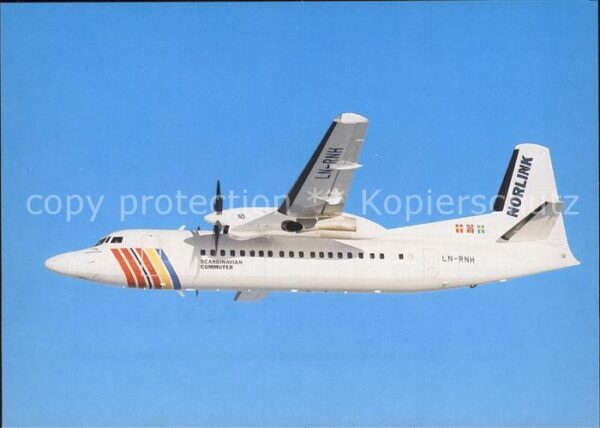 Flugzeuge Zivil SAS Scandinavian Commuter Fokker 50 LN-