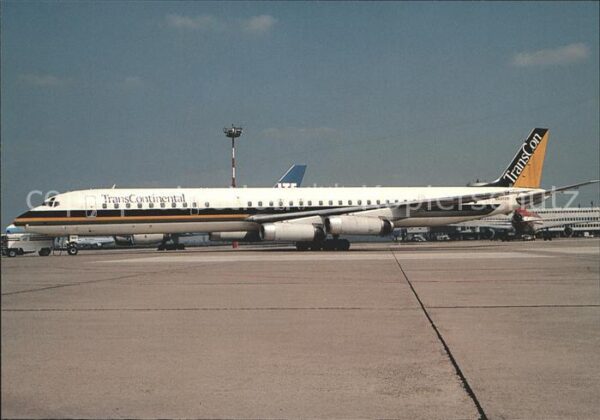 Flugzeuge Zivil Transcontinental Airlines Douglas DC8-6