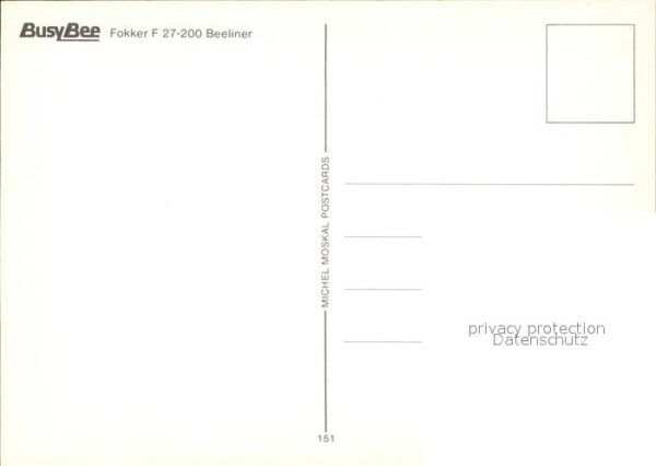 Flugzeuge Zivil BusyBee Fokker F-27-200 Beeliner – Bild 2