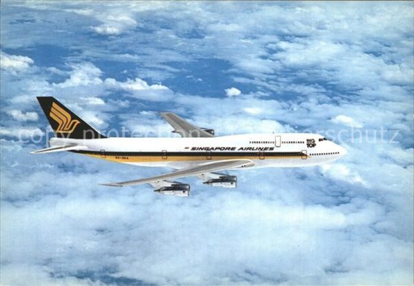 Flugzeuge Zivil Singapore Airlines Boeing 747-300 9V-SK