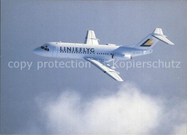 Flugzeuge Zivil Linjeflyg Fokker F-28-4000