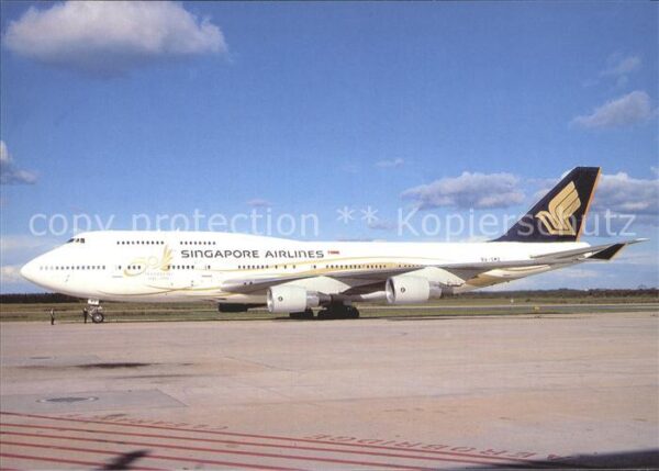 Flugzeuge Zivil Singapore Airlines Boeing 747-412 9V-SM