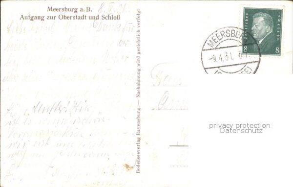 Meersburg Bodensee Aufgang zur Oberstadt und Schloss – Bild 2