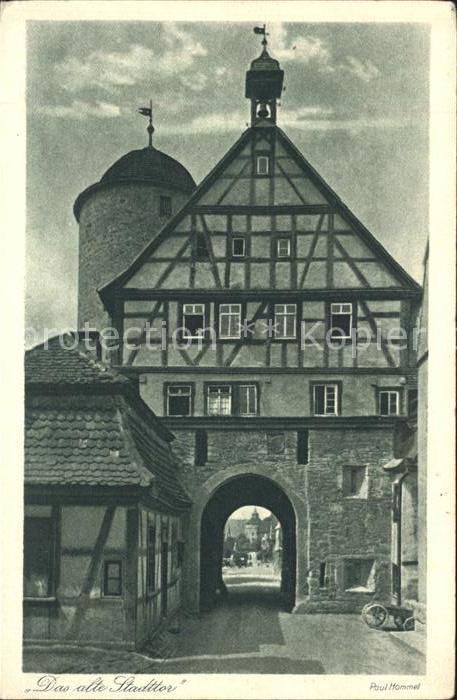 Langenburg Wuerttemberg Altes Stadttor
