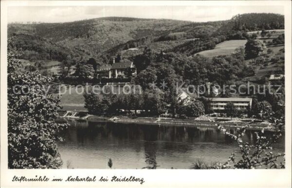 Heidelberg Neckar Stiftsmühle im Neckartal