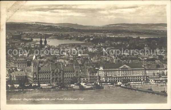 Koblenz Rhein Regierungsgebäude und Hotel Koblenzer H