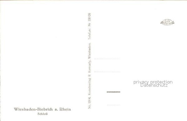 Biebrich Wiesbaden Schloss Rheindampfer – Bild 2