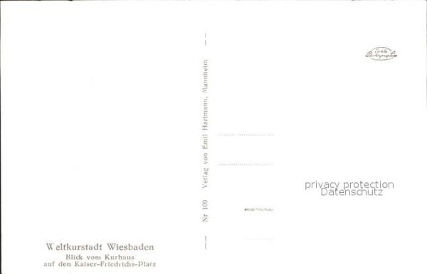 Wiesbaden Kurhaus mit Kaiser Friedrich Platz – Bild 2