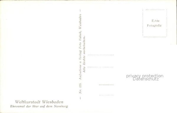Wiesbaden Ehrenmal der 80er auf dem Neroberg – Bild 2