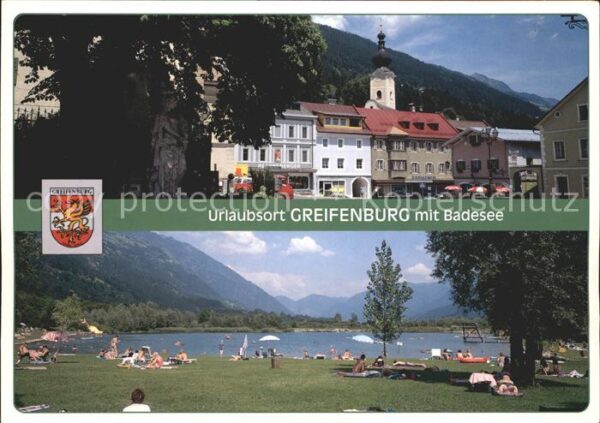 Greifenburg Teilansicht Grosser Badesee