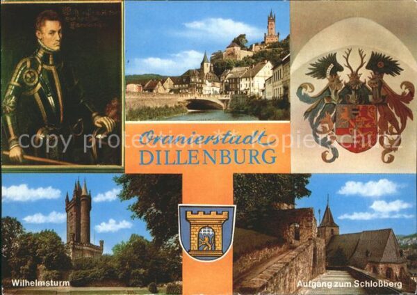 Dillenburg Teilansicht Wilhelmturm Aufgang zum Sch