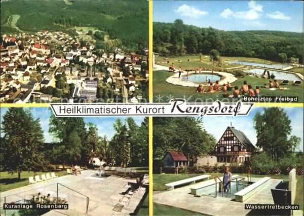 Rengsdorf Fliegeraufnahme Freibad Kuranlage Rosen