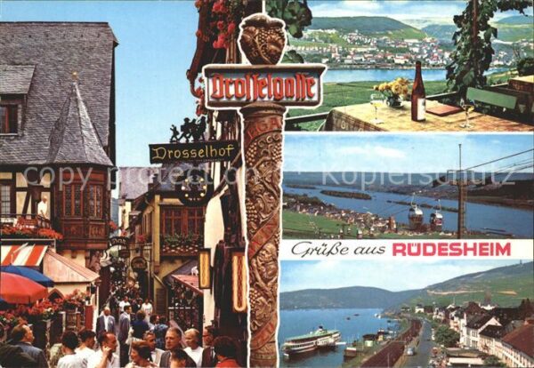 Ruedesheim Rhein Drosselgasse Drosselhof Teilansicht Rhe