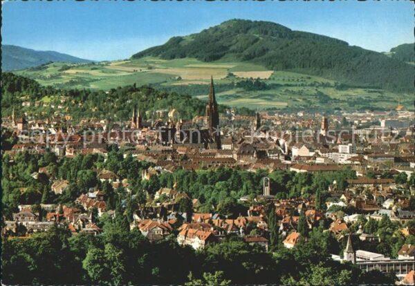 Freiburg Breisgau Stadtblick mit Münster