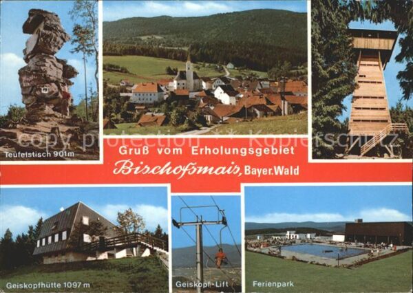 Bischofsmais Teufelstisch Ortsansicht Aussichtsturm