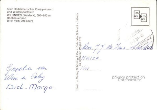 Willingen Sauerland Blick vom Ettelsberg – Bild 2