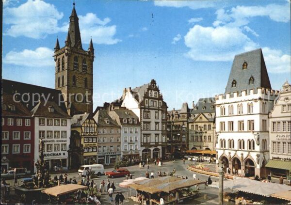 Trier Hauptmarkt mit St Gangolph