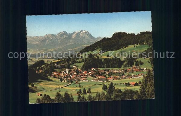 Oberstaufen mit Altmann und Säntis