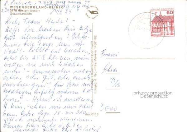 Hoexter Weser Weserbergland Klinik Fliegeraufnahme – Bild 2