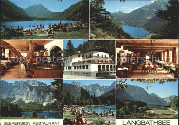 Ebensee Oberoesterreich Seepension Restaurant Langbathsee Gasts
