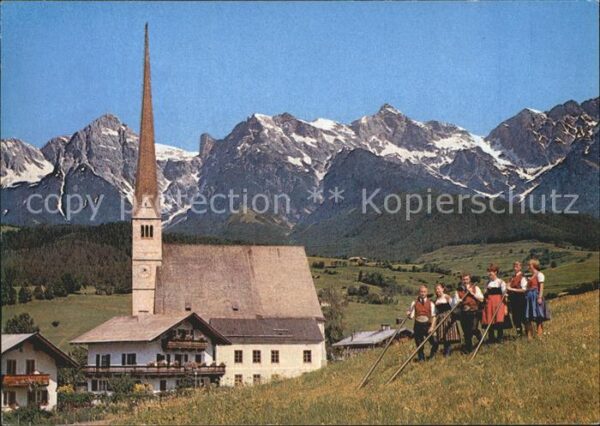Maria Alm Steinernen Meer Alphornbläser Kirche